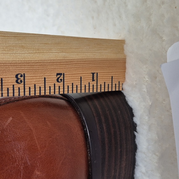 Sam Edelman Thatcher Brown Leather Square Toe Ankle Boot 9M - Picture 12 of 13